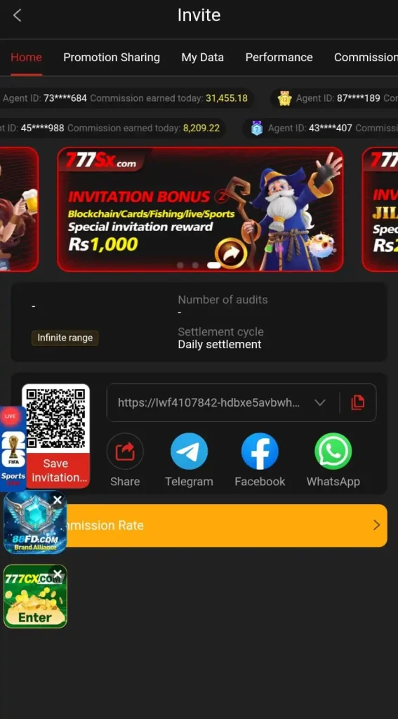 Referral program on 777 SX